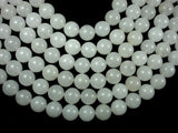 White Jade, 14mm Round Beads-BeadBasic