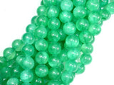 Dyed Jade- Green, 10mm Round Beads-BeadBasic