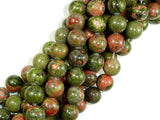Unakite Beads, 12mm Round Beads-BeadBasic
