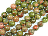 Unakite Beads, 12mm Round Beads-BeadBasic
