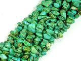 Turquoise Howlite, 4mm - 9mm Chips Beads, 34 Inch, Long full strand-BeadBasic