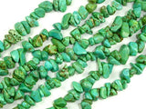 Turquoise Howlite, 4mm - 9mm Chips Beads, 34 Inch, Long full strand-BeadBasic