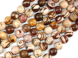Brown Zebra Jasper, 10mm Round Beads-BeadBasic