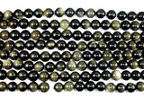 Golden Obsidian, 14mm Round beads-BeadBasic