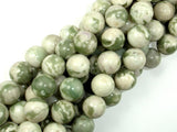 Peace Jade Beads, 12mm Round Beads-BeadBasic