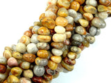 Crazy Lace Agate Beads, Pebble Nugget Beads-BeadBasic