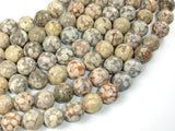 Fossil Jasper Beads, 12mm, round-BeadBasic