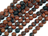 Matte Mahogany Obsidian, 6mm Round Beads-BeadBasic