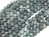 Matte Black Labradorite Beads, Matte Larvikite, 6mm Round Beads-BeadBasic