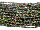 Dragon Blood Jasper Beads, 4mm, Round Beads-BeadBasic