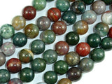 Indian Agate Beads, Fancy Jasper Beads, 12mm-BeadBasic