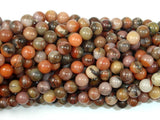 Orange River Jasper, 6mm Round Beads-BeadBasic