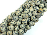 Matte Dalmation Jasper Beads, 10mm Round Beads-BeadBasic