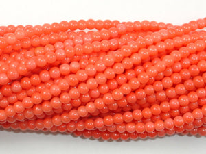 Pink Coral Beads, Angel Skin Coral, 3mm Round Beads-BeadBasic