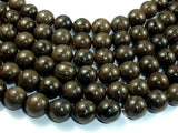 Coffee Jasper Beads, 12mm Round Beads-BeadBasic