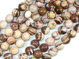 Brown Zebra Jasper Beads, 12mm Round Beads-BeadBasic